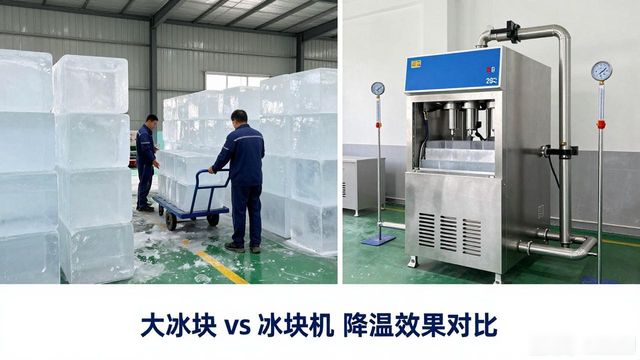 大冰块和冰块机哪个更划算_青羊车间防暑降温大冰块_车间大冰块降温效果怎么样